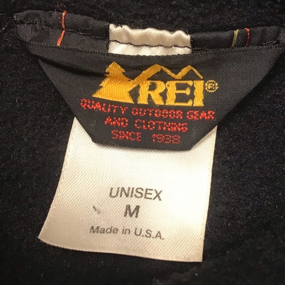 Vintage REI Mens Fleece Vest Size M Zip Up Polartec Retro Mock Neck Outerwearar - Picture 10 of 14